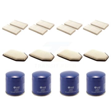 4x Air + 4x Cabin + 4x Engine Oil Filter (12 Total) Kit For 2011 Jeep Wrangler 3.8L KFM-102088