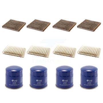 4x Air + 4x Cabin + 4x Engine Oil Filter (12 Total) Kit For Toyota Corolla Yaris iM KFM-102091
