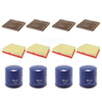 4x Air + 4x Cabin + 4x Engine Oil Filter (12 Total) Kit For 17 Jaguar XE To VIN HCP13248 KFM-102098