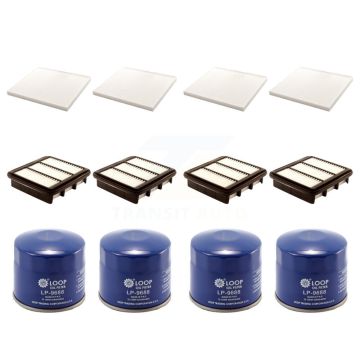 4x Air + 4x Cabin + 4x Engine Oil Filter (12 Total) Kit For Kia Forte Koup Forte5 KFM-102109
