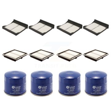 4x Air + 4x Cabin + 4x Engine Oil Filter (12 Total) Kit For Subaru WRX Forester KFM-102118