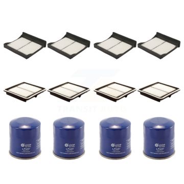 4x Air + 4x Cabin + 4x Engine Oil Filter (12 Total) Kit For Subaru Impreza Forester WRX KFM-102119