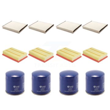 4x Air + 4x Cabin + 4x Engine Oil Filter (12 Total) Kit For Ford Transit Connect 2.0L KFM-102132