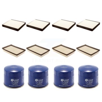 4x Air + 4x Cabin + 4x Engine Oil Filter (12 Total) Kit For Hyundai Elantra Tiburon KFM-102137