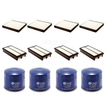 4x Air + 4x Cabin + 4x Engine Oil Filter (12 Total) Kit For 2006 Kia Sedona KFM-102138