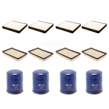 4x Air + 4x Cabin + 4x Engine Oil Filter (12 Total) Kit For 2003 Hyundai Tiburon 2.0L KFM-102139