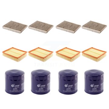 4x Air + 4x Cabin + 4x Engine Oil Filter (12 Total) Kit For 03-05 Volkswagen Passat 2.8L KFM-102141