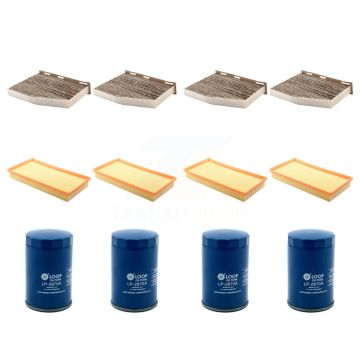 4x Air + 4x Cabin + 4x Engine Oil Filter (12 Total) Kit For Volkswagen Golf City Jetta KFM-102143