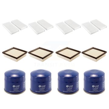 4x Air + 4x Cabin + 4x Engine Oil Filter (12 Total) Kit For 1997-2000 Acura EL 1.6L KFM-102147