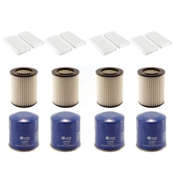 4x Air + 4x Cabin + 4x Engine Oil Filter (12 Total) Kit For 2002-2003 Honda Civic 2.0L KFM-102152