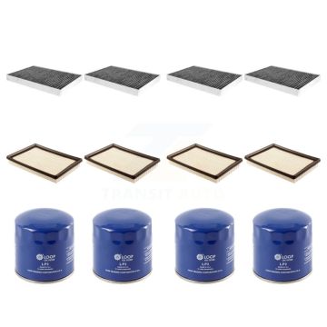 4x Air + 4x Cabin + 4x Engine Oil Filter (12 Total) Kit For Dodge Chrysler 300 Charger KFM-102154