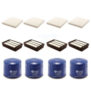 4x Air + 4x Cabin + 4x Engine Oil Filter (12 Total) Kit For Mitsubishi Lancer Outlander KFM-102157