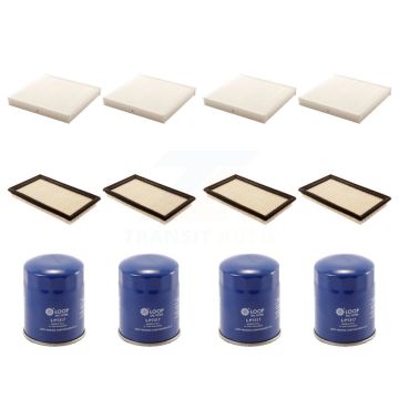 4x Air + 4x Cabin + 4x Engine Oil Filter (12 Total) Kit For Nissan Sentra Altima Murano KFM-102163