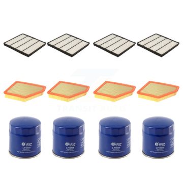 4x Air + 4x Cabin + 4x Engine Oil Filter (12 Total) Kit For 10-15 Chevrolet Camaro 6.2L KFM-102170