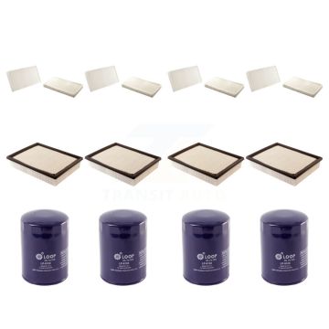 4x Air + 4x Cabin + 4x Engine Oil Filter (12 Total) Kit For GMC Chevrolet Sierra 2500 HD KFM-102177