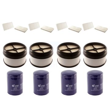 4x Air + 4x Cabin + 4x Engine Oil Filter (12 Total) Kit For GMC Chevrolet Sierra 2500 HD KFM-102178