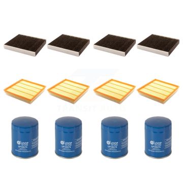 4x Air + 4x Cabin + 4x Engine Oil Filter (12 Total) Kit For Cadillac SRX KFM-102183