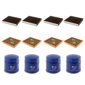 4x Air + 4x Cabin + 4x Engine Oil Filter (12 Total) Kit For 2010 Buick LaCrosse Allure KFM-102184
