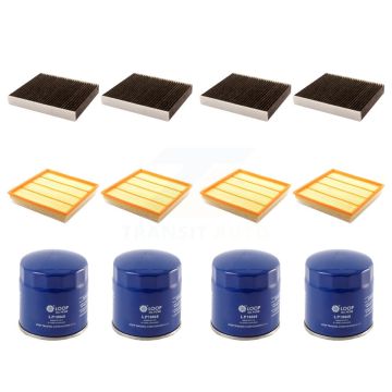 4x Air + 4x Cabin + 4x Engine Oil Filter (12 Total) Kit For Cadillac SRX Saab 9-4X 3.0L KFM-102186