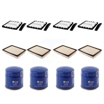 4x Air + 4x Cabin + 4x Engine Oil Filter (12 Total) Kit For Chevrolet GMC Sierra 1500 HD KFM-102197