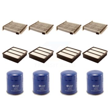 4x Air + 4x Cabin + 4x Engine Oil Filter (12 Total) Kit For Mitsubishi Lancer KFM-102201