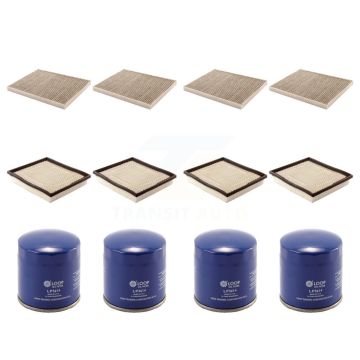 4x Air + 4x Cabin + 4x Engine Oil Filter (12 Total) Kit For Dodge Caravan Grand Chrysler KFM-102204