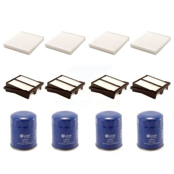 4x Air + 4x Cabin + 4x Engine Oil Filter (12 Total) Kit For 2007-2008 Honda Fit KFM-102210