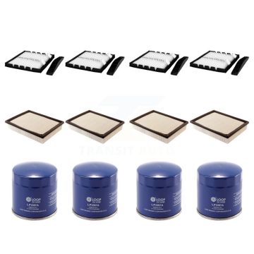 4x Air + 4x Cabin + 4x Engine Oil Filter (12 Total) Kit For GMC Sierra 1500 Chevrolet KFM-102211