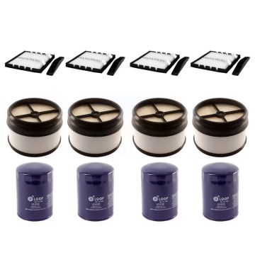 4x Air + 4x Cabin + 4x Engine Oil Filter (12 Total) Kit For GMC Chevrolet Sierra 2500 HD KFM-102213