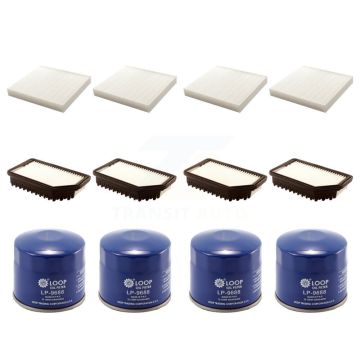 4x Air + 4x Cabin + 4x Engine Oil Filter (12 Total) Kit For 2012-2013 Kia Soul KFM-102219