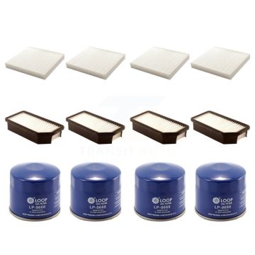 4x Air + 4x Cabin + 4x Engine Oil Filter (12 Total) Kit For 2010-2011 Kia Soul KFM-102220
