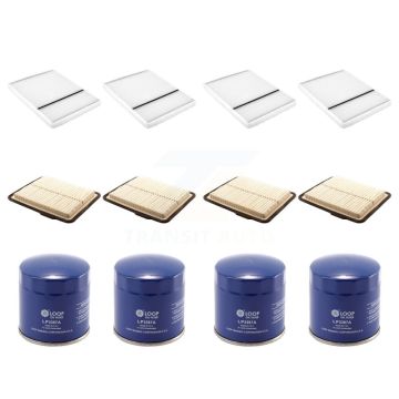 4x Air + 4x Cabin + 4x Engine Oil Filter (12 Total) Kit For 2006-2008 Buick Lucerne 3.8L KFM-102229