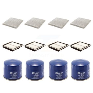 4x Air + 4x Cabin + 4x Engine Oil Filter (12 Total) Kit For Subaru Outback B9 Tribeca KFM-102231