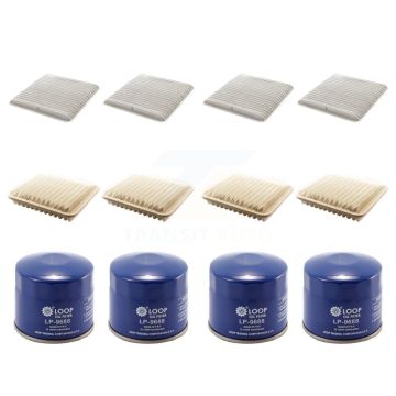 4x Air + 4x Cabin + 4x Engine Oil Filter (12 Total) Kit For 06-12 Mitsubishi Galant 2.4L KFM-102232