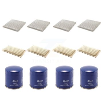 4x Air + 4x Cabin + 4x Engine Oil Filter (12 Total) Kit For Toyota Sienna LE CE with 3.3L KFM-102234