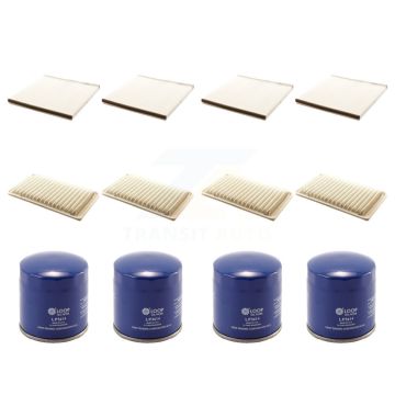 4x Air + 4x Cabin + 4x Engine Oil Filter (12 Total) Kit For Toyota Camry Sienna Solara KFM-102235