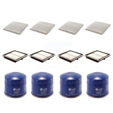 4x Air + 4x Cabin + 4x Engine Oil Filter (12 Total) Kit For Subaru Legacy Outback Tribeca KFM-102240