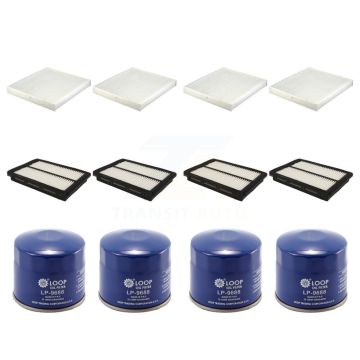 4x Air + 4x Cabin + 4x Engine Oil Filter (12 Total) Kit For Hyundai Sonata Kia Optima KFM-102242