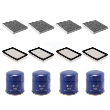 4x Air + 4x Cabin + 4x Engine Oil Filter (12 Total) Kit For Toyota Corolla Prius Prime C KFM-102243