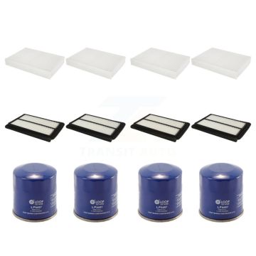 4x Air + 4x Cabin + 4x Engine Oil Filter (12 Total) Kit For Nissan Rogue Sport Qashqai KFM-102249