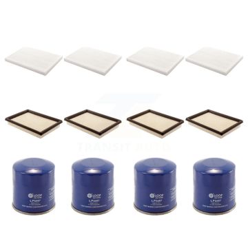 4x Air + 4x Cabin + 4x Engine Oil Filter (12 Total) Kit For Nissan Rogue Sentra KFM-102255