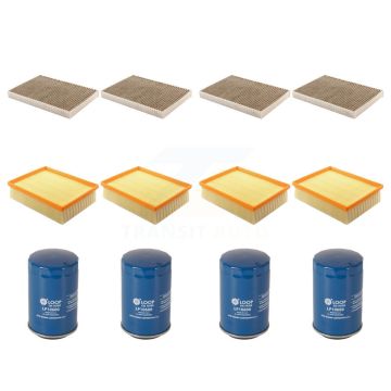 4x Air + 4x Cabin + 4x Engine Oil Filter (12 Total) Kit For 2009 Audi A4 Quattro KFM-102259