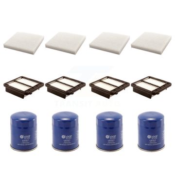 4x Air + 4x Cabin + 4x Engine Oil Filter (12 Total) Kit For 2011-2016 Honda CR-Z KFM-102263