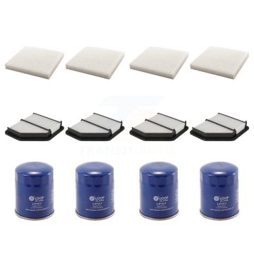 4x Air + 4x Cabin + 4x Engine Oil Filter (12 Total) Kit For 2016-2022 Honda HR-V KFM-102265