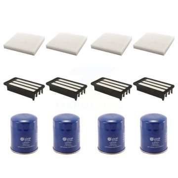 4x Air + 4x Cabin + 4x Engine Oil Filter (12 Total) Kit For Honda Civic CR-V KFM-102267