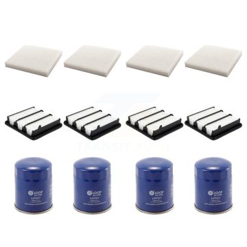 4x Air + 4x Cabin + 4x Engine Oil Filter (12 Total) Kit For Honda Civic CR-V 1.5L KFM-102276