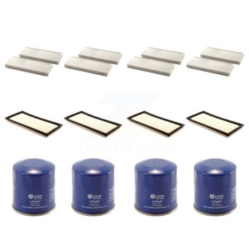 4x Air + 4x Cabin + 4x Engine Oil Filter (12 Total) Kit For Nissan Frontier Suzuki 2.5L KFM-102280