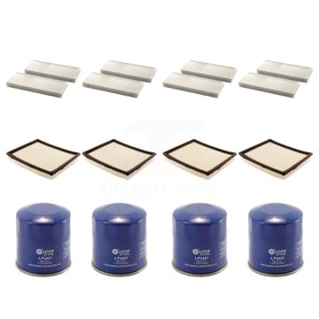 4x Air + 4x Cabin + 4x Engine Oil Filter (12 Total) Kit For 2010 Nissan Frontier 4.0L KFM-102281
