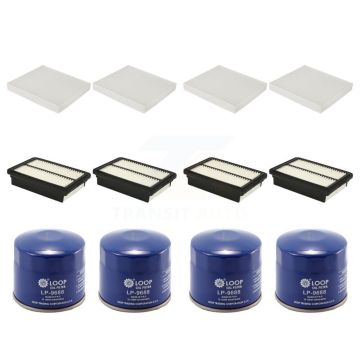 4x Air + 4x Cabin + 4x Engine Oil Filter (12 Total) Kit For Hyundai Kona Kia Soul KFM-102282