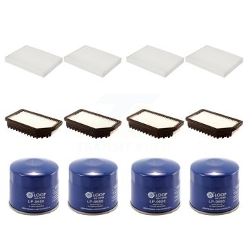 4x Air + 4x Cabin + 4x Engine Oil Filter (12 Total) Kit For 2014-2019 Kia Soul KFM-102287